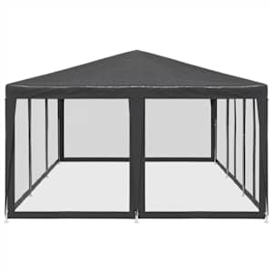 Party stan s 10 síťovanými bočnicemi antracitový 6 x 4 m HDPE - obrázek 4