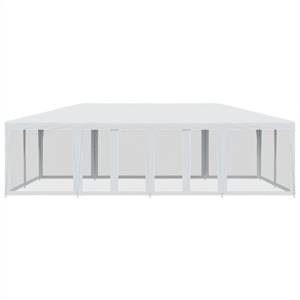Party stan s 12 síťovanými bočnicemi bílý 8 x 4 m HDPE - obrázek 3