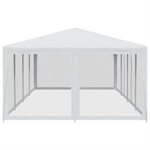 Party stan s 12 síťovanými bočnicemi bílý 8 x 4 m HDPE - obrázek 4