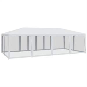 Party stan s 12 síťovanými bočnicemi bílý 8 x 4 m HDPE - obrázek 5