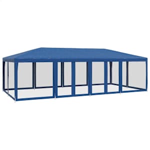 vidaXL peotelk 12 v&otilde;rgust k&uuml;lgseinaga, sinine, 8x4 m HDPE