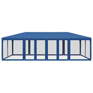 Party stan s 12 síťovanými bočnicemi modrý 8 x 4 m HDPE - obrázek 3
