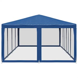 Party stan s 12 síťovanými bočnicemi modrý 8 x 4 m HDPE - obrázek 4