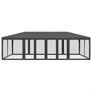 Party stan s 12 síťovanými bočnicemi antracitový 8 x 4 m HDPE - obrázek 3