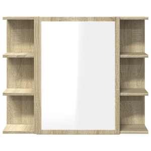 Koupelnová skříňka zrcadlo sonoma dub 80x20,5x64 cm dřevotříska - obrázek 5