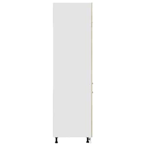 Lednička "Lyon" dub sonoma 60 x 57 x 207 cm, dřevěné - obrázek 7