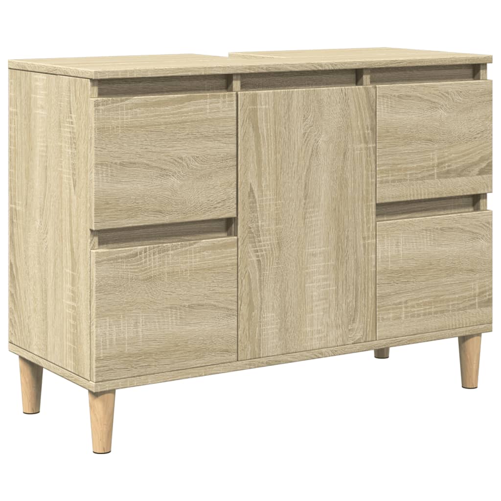 vidaXL Skříňka pod umyvadlo dub sonoma 80x33x60 cm kompozitní dřevo