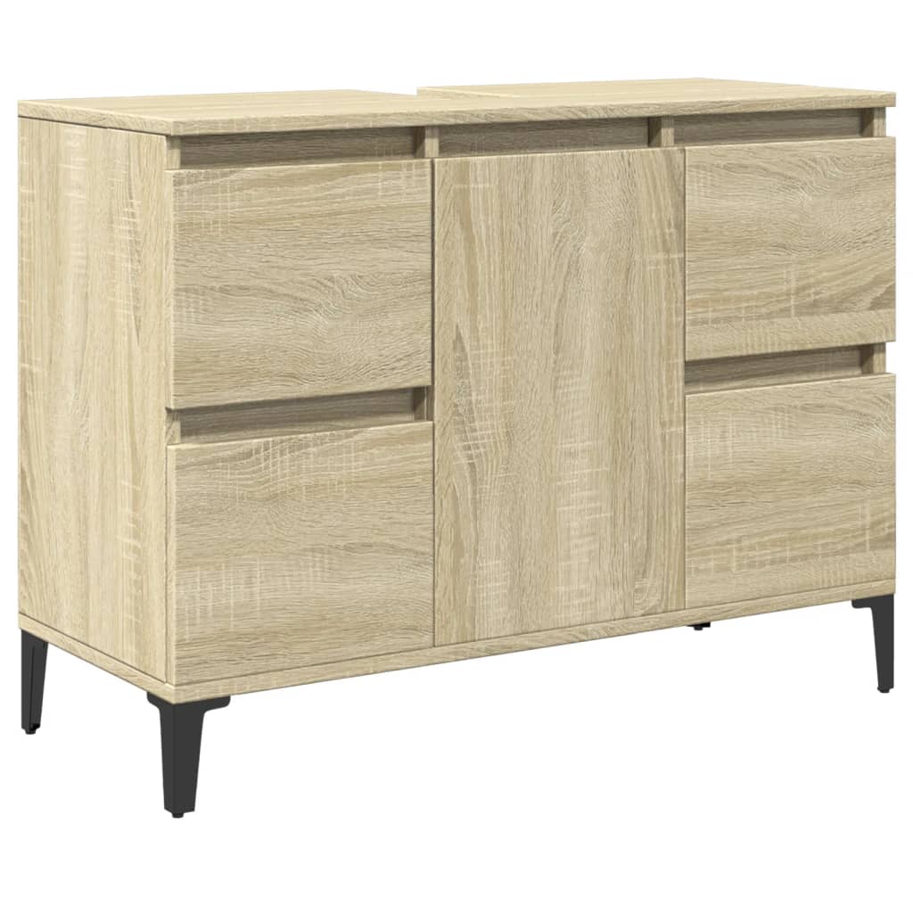 vidaXL Skříňka pod umyvadlo dub sonoma 80x33x60 cm kompozitní dřevo