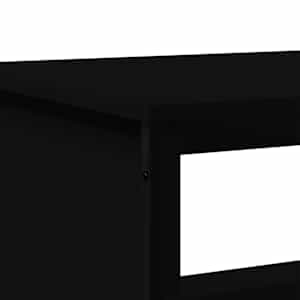 Konferenční stolek černý 100 x 51 x 40 cm kompozitní dřevo - obrázek 8