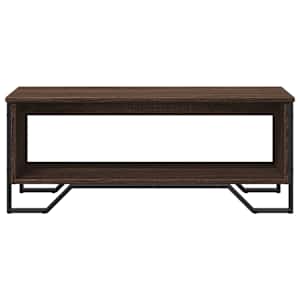 Konferenční stolek hnědý dub 100 x 51 x 40 cm kompozitní dřevo - obrázek 5