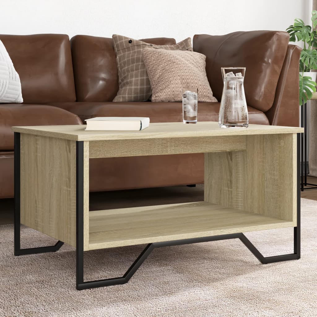 vidaXL Couchtisch Sonoma-Eiche 75x51x40 cm Holzwerkstoff