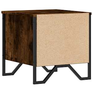 Noční stolky 2 ks kouřový dub 40 x 41 x 40 cm kompozitní dřevo - obrázek 8