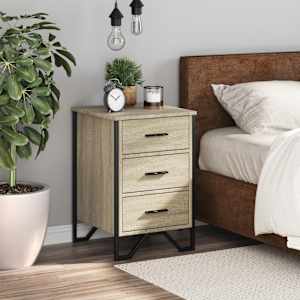 vidaXL Bedside Cabinet Sonoma Oak 40x41x60 cm Engineered Wood