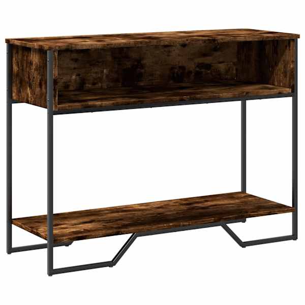 vidaXL konsoollaud, suitsutatud tamm, 100x35x74,5 cm, tehispuit