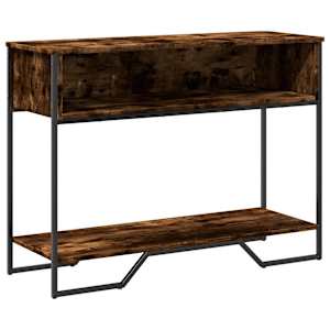 Konzolový stolek kouřový dub 100x35x74,5 cm kompozitní dřevo - obrázek 2