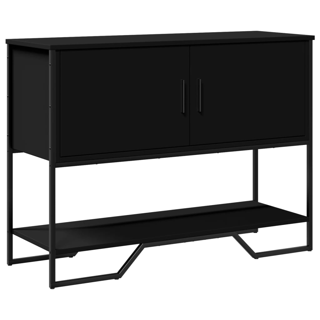 vidaXL Konzolový stolek černý 100 x 35 x 74,5 cm kompozitní dřevo