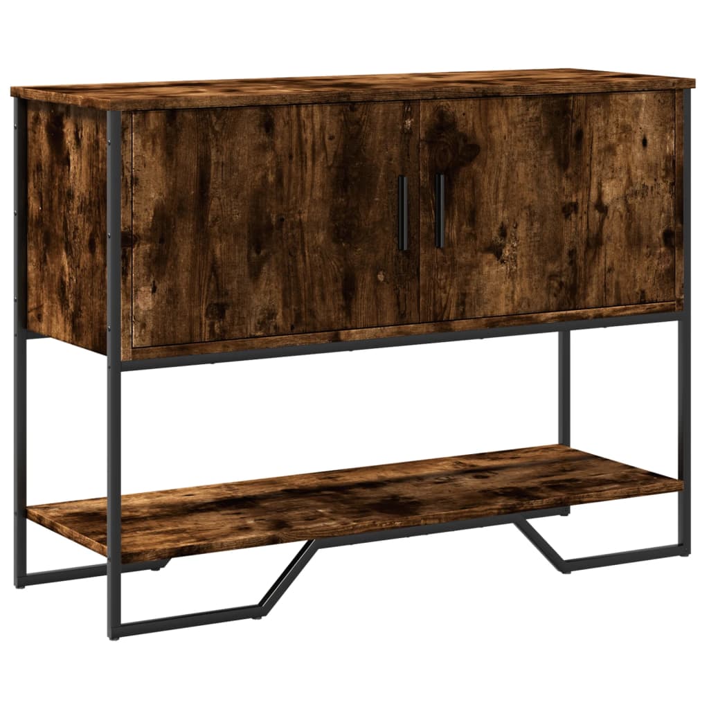 vidaXL Konzolový stolek kouřový dub 100x35x74,5 cm kompozitní dřevo