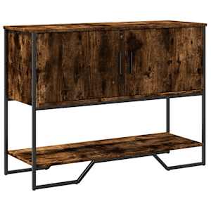 Konzolový stolek kouřový dub 100x35x74,5 cm kompozitní dřevo - obrázek 1