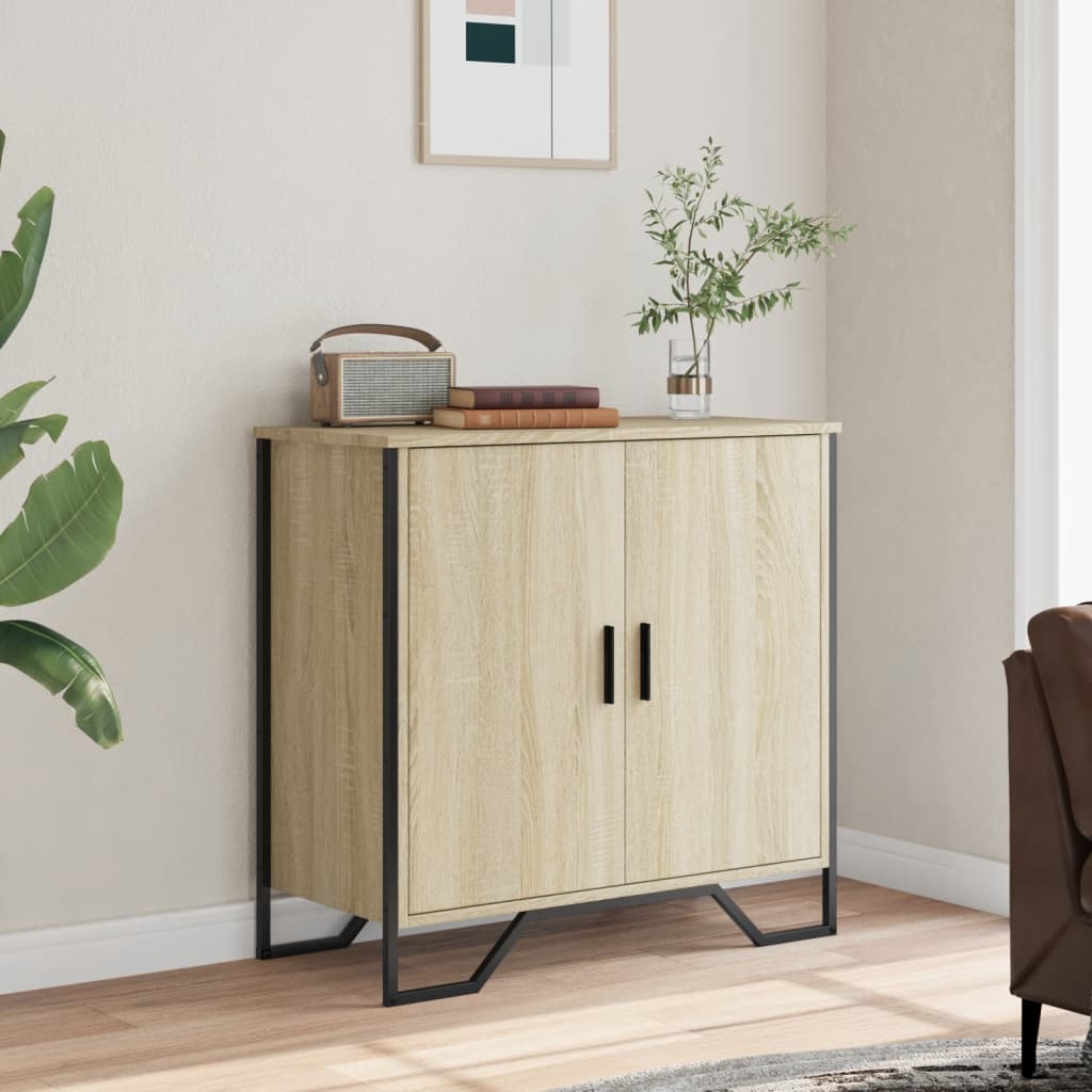 Thumbnail - vidaXL Sideboard Sonoma-Eiche 78x35,5x74,5 cm Holzwerkstoff