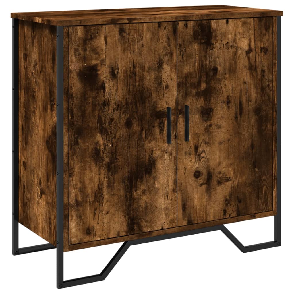 Thumbnail - vidaXL Sideboard Räuchereiche 78x35,5x74,5 cm Holzwerkstoff