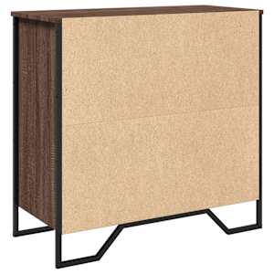 Příborník hnědý dub 78 x 35,5 x 74,5 cm kompozitní dřevo - obrázek 7