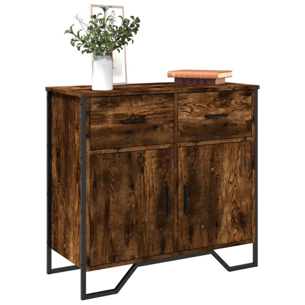 Sideboard Räuchereiche 79,5×35,5×74,5 cm Holzwerkstoff