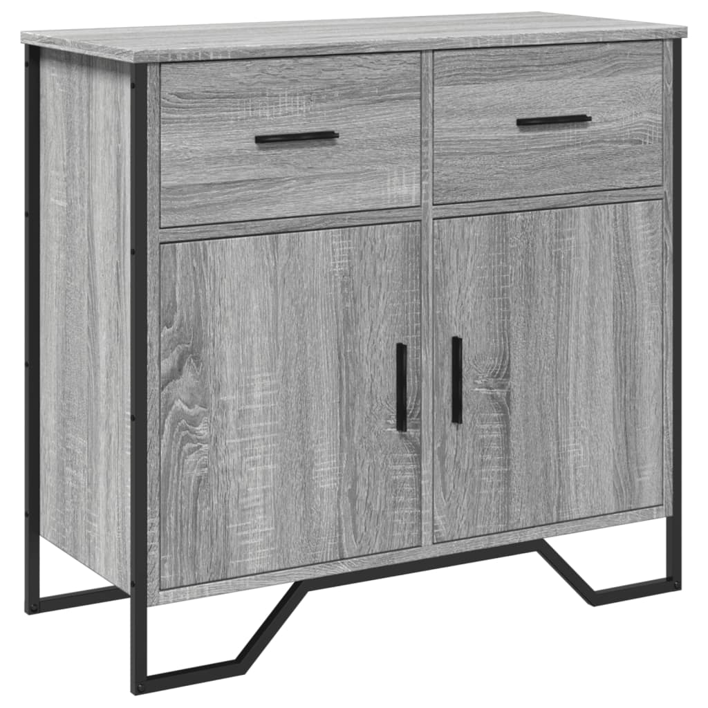 Thumbnail - vidaXL Sideboard Grau Sonoma 79,5x35,5x74,5 cm Holzwerkstoff