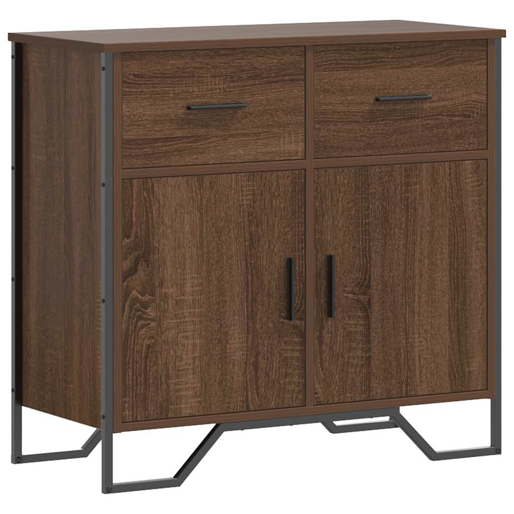 vidaXL Příborník hnědý dub 79,5 x 35,5 x 74,5 cm kompozitní dřevo