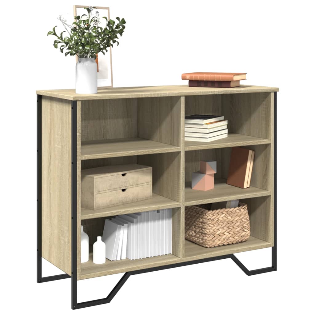 Sideboard Sonoma-Eiche 91×35,5×74,5 cm Holzwerkstoff