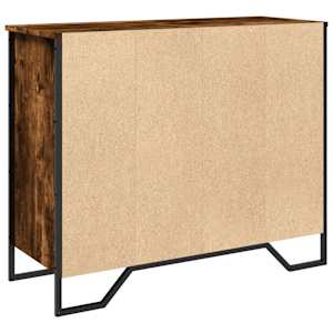 Příborník kouřový dub 91 x 35,5 x 74,5 cm kompozitní dřevo - obrázek 6