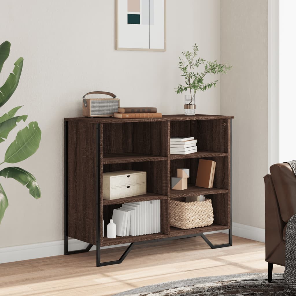 vidaXL Senkki ruskea tammi 91x35,5x74,5 cm tekninen puu