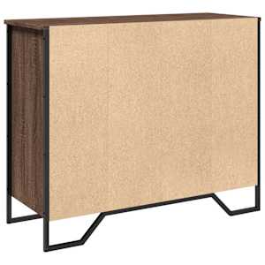 Příborník hnědý dub 91 x 35,5 x 74,5 cm kompozitní dřevo - obrázek 6