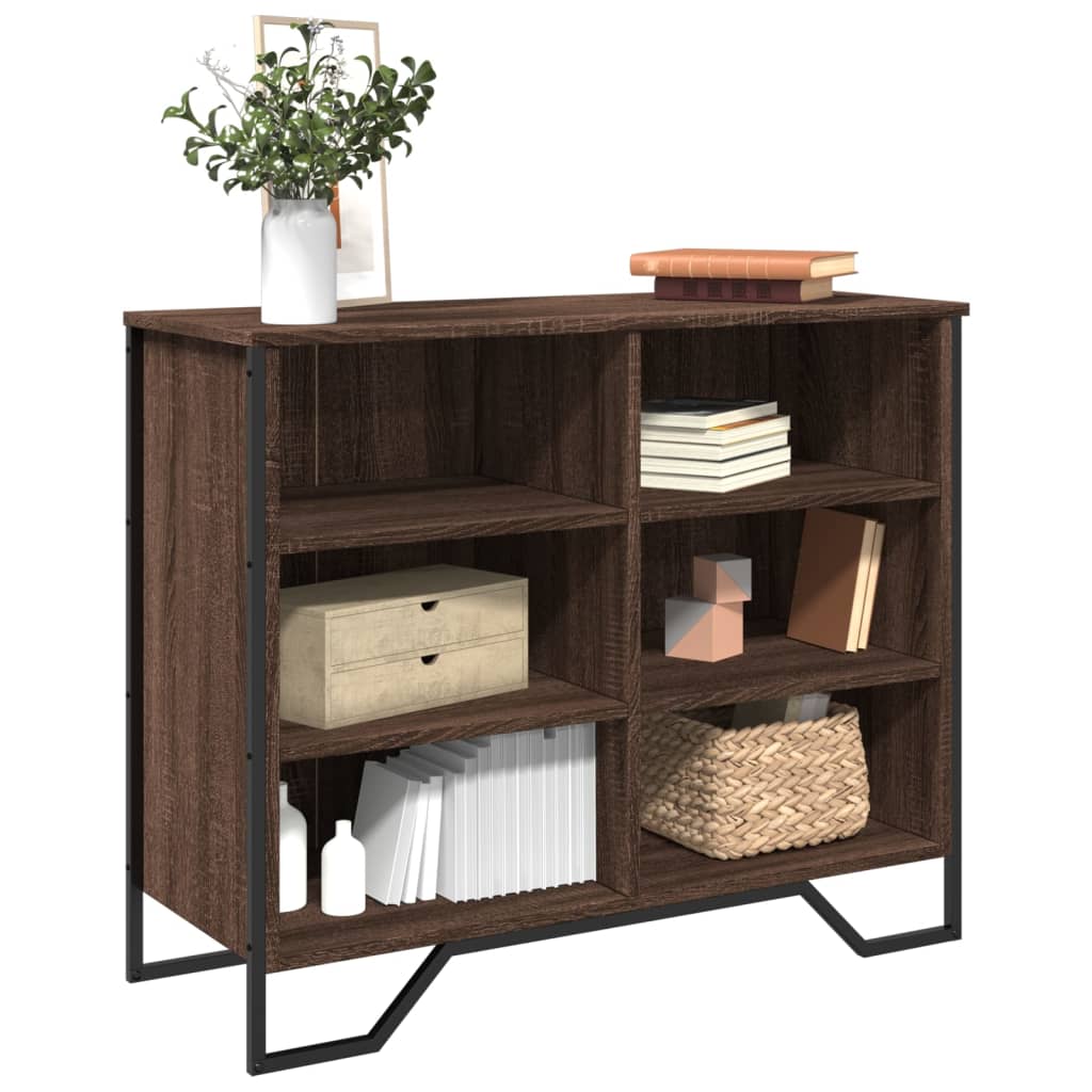 vidaXL Sideboard Braun Eichen-Optik 91x35,5x74,5 cm Holzwerkstoff