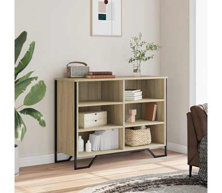 vidaXL Buffet ch&ecirc;ne sonoma 101x35,5x74,5 cm bois d'ing&eacute;nierie