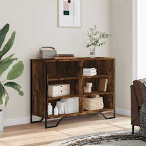 vidaXL Buffet ch&ecirc;ne fum&eacute; 101x35,5x74,5 cm bois d'ing&eacute;nierie