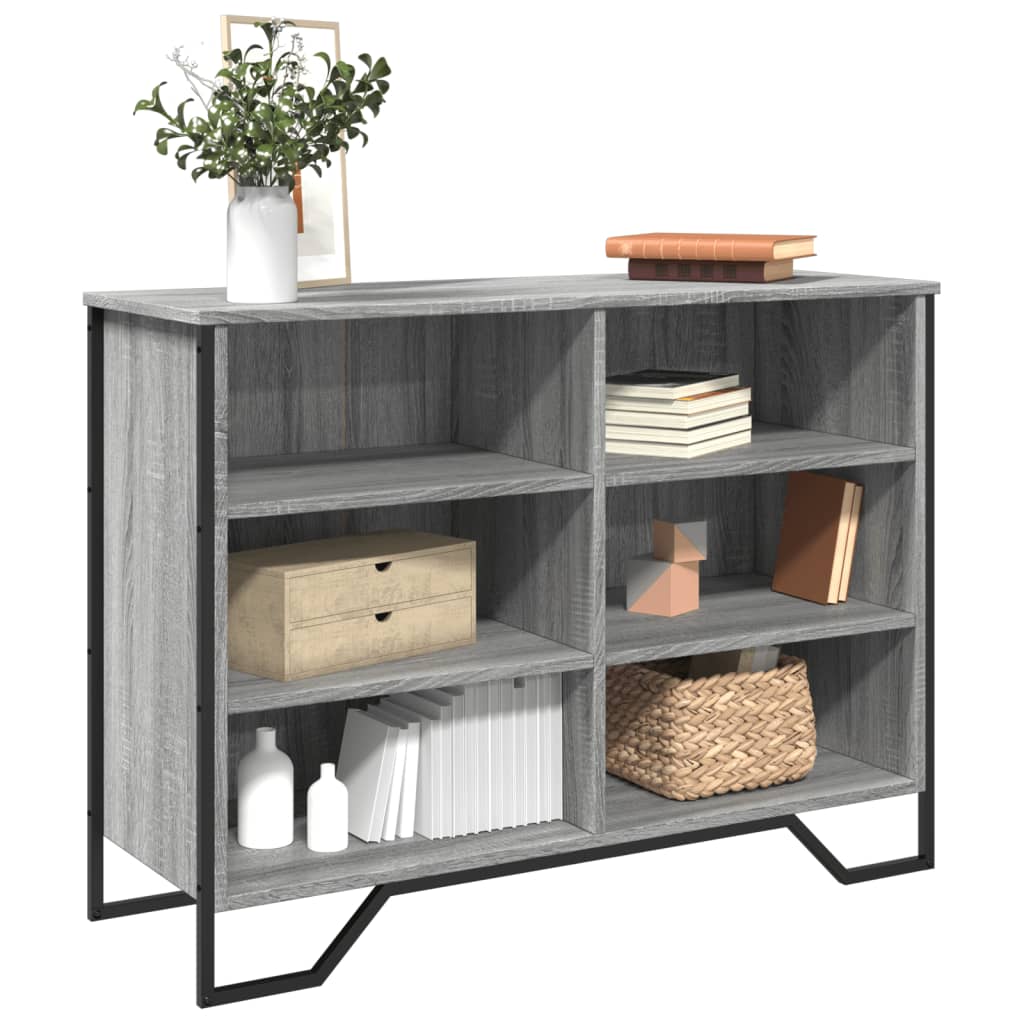 Sideboard Grau Sonoma 101×35,5×74,5 cm Holzwerkstoff