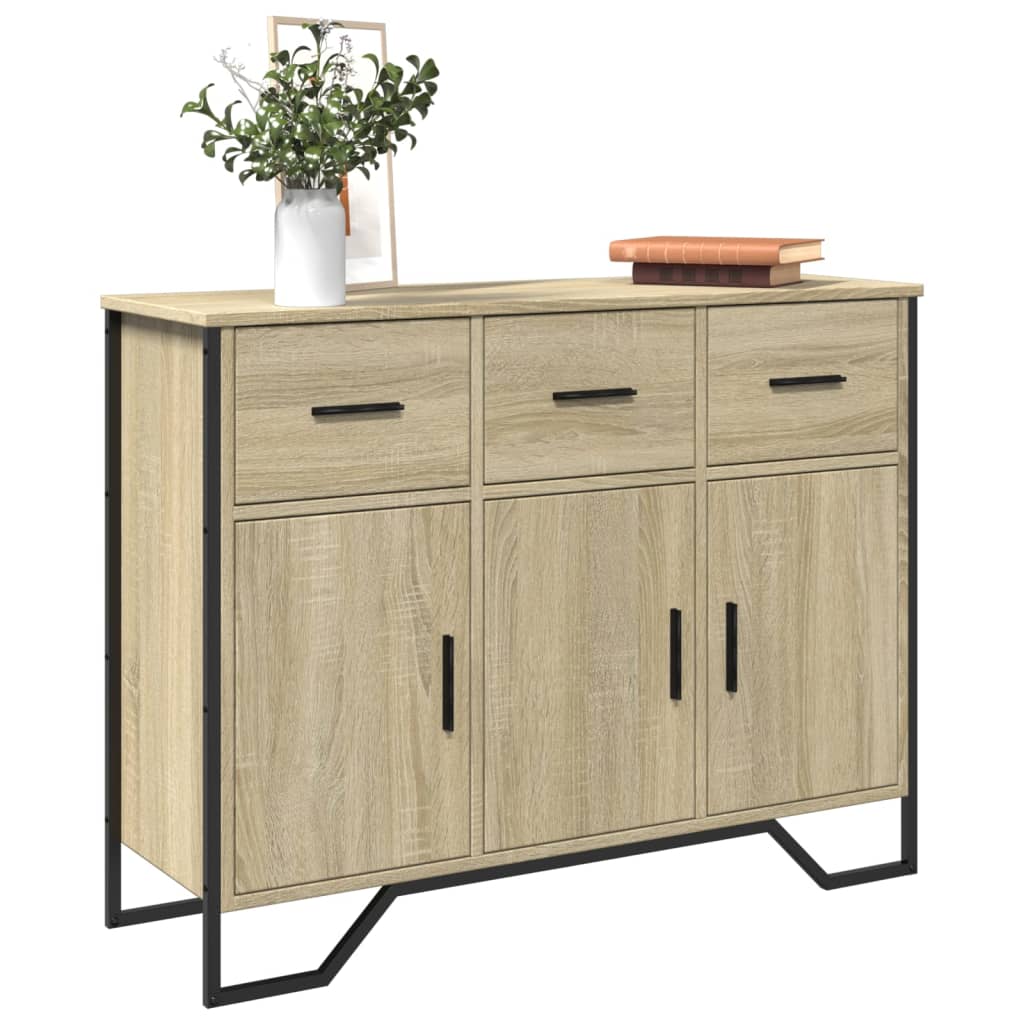 Sideboard Sonoma-Eiche 97×32,5×74,5 cm Holzwerkstoff