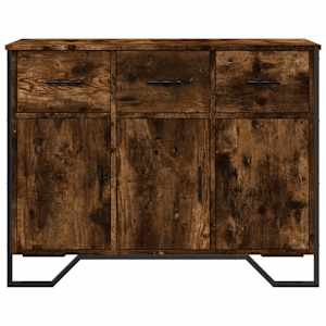 Příborník kouřový dub 97 x 32,5 x 74,5 cm kompozitní dřevo - obrázek 4