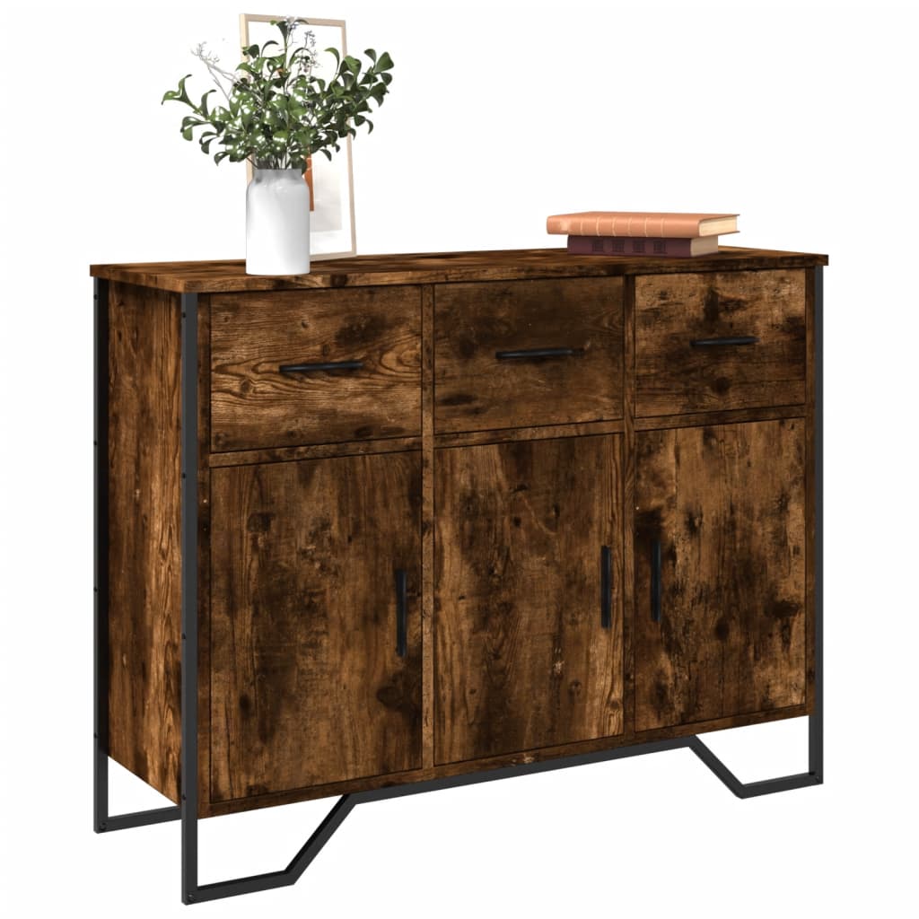 Sideboard Räuchereiche 97×32,5×74,5 cm Holzwerkstoff