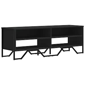 TV skříňka černá 122 x 34 x 41 cm kompozitní dřevo - obrázek 2