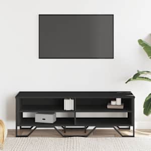 TV skříňka černá 122 x 34 x 41 cm kompozitní dřevo - obrázek 3