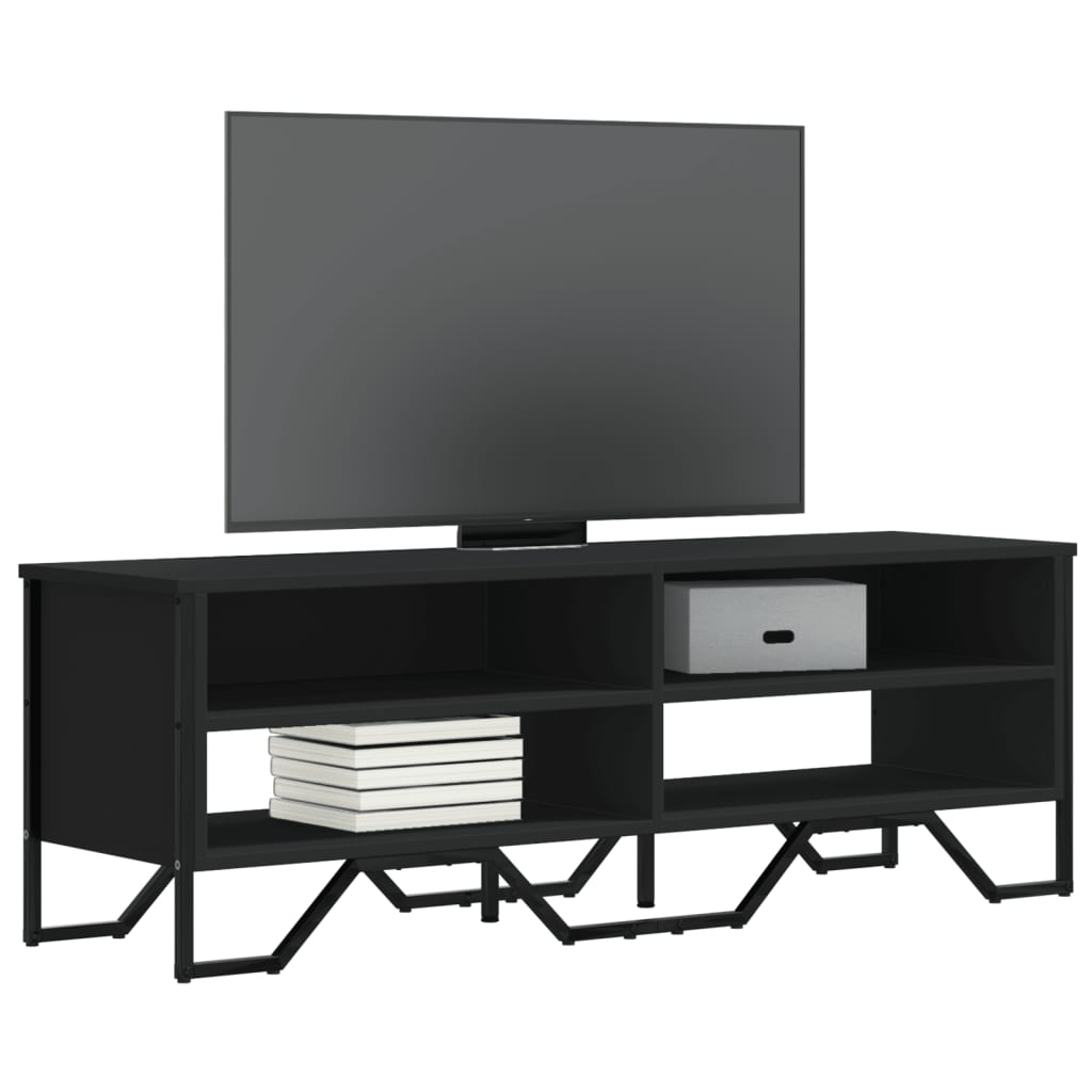 vidaXL TV-Schrank Schwarz 122x34x41 cm Holzwerkstoff