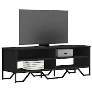 TV skříňka černá 122 x 34 x 41 cm kompozitní dřevo - obrázek 1