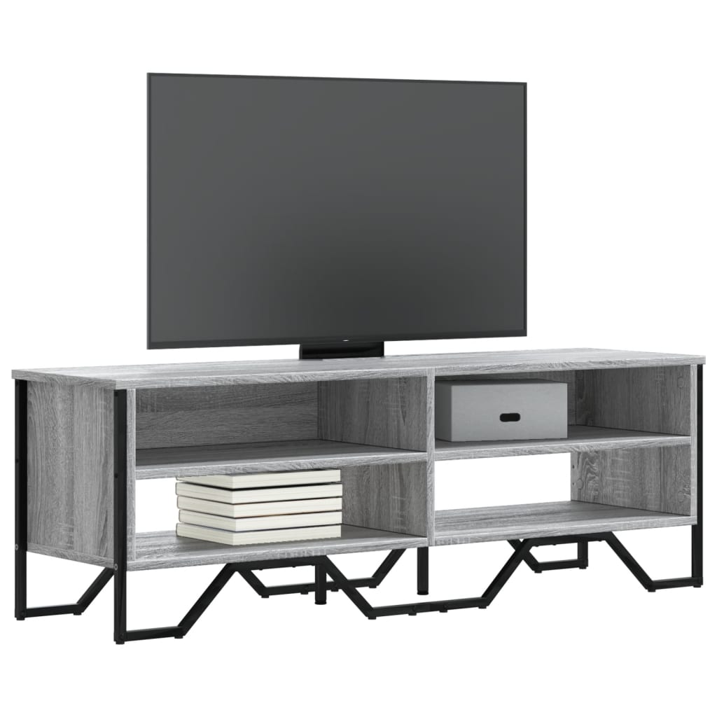 vidaXL TV-Schrank Grau Sonoma 122x34x41 cm Holzwerkstoff