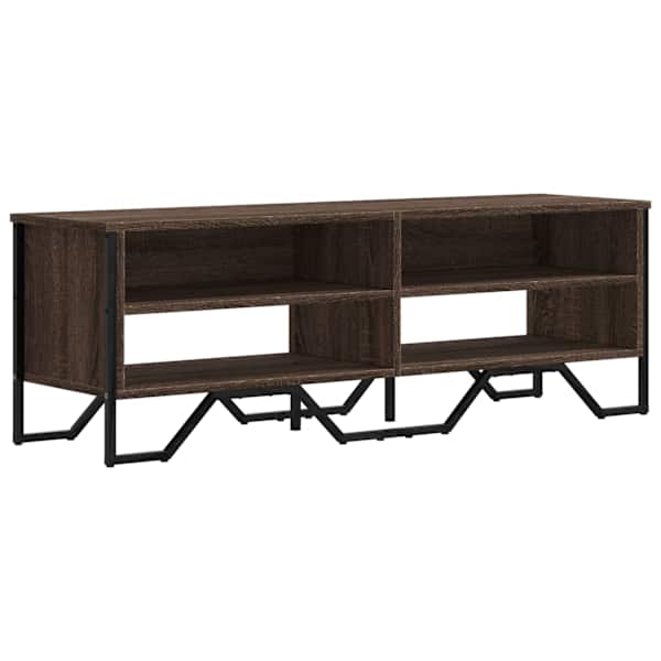 vidaXL telerikapp, pruun tamm, 122x34x41 cm, tehispuit
