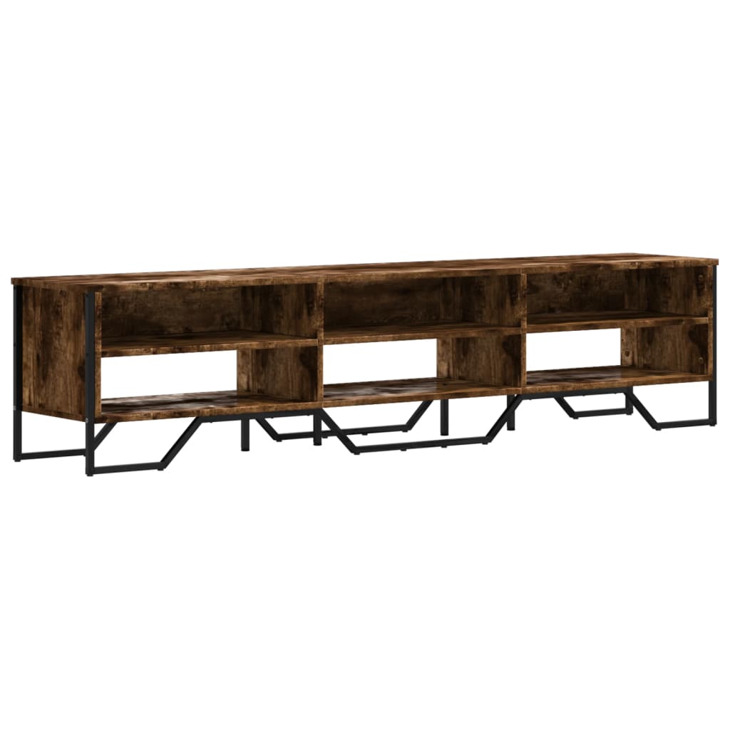 E-shop vidaXL TV skrinka dymový dub 180x34x41 cm kompozitné drevo
