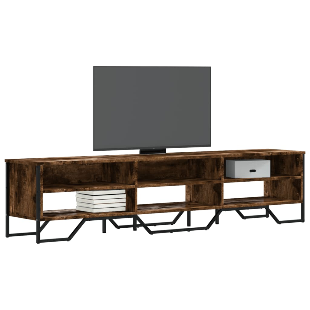 vidaXL TV-Schrank Räuchereiche 180x34x41 cm Holzwerkstoff