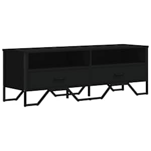 TV skříňka černá 122 x 34 x 41 cm kompozitní dřevo - obrázek 2