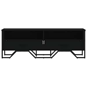 TV skříňka černá 122 x 34 x 41 cm kompozitní dřevo - obrázek 4