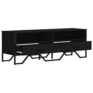 TV skříňka černá 122 x 34 x 41 cm kompozitní dřevo - obrázek 7